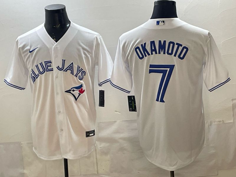 Men 2026 Toronto Blue Jays #7 Okamoto White Game Nike MLB Jersey style 001